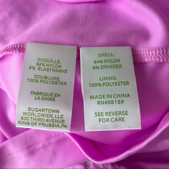 Lily Pulitzer NWT Off The Shoulder Dress in Lilac Rose - Picture 8 of 9